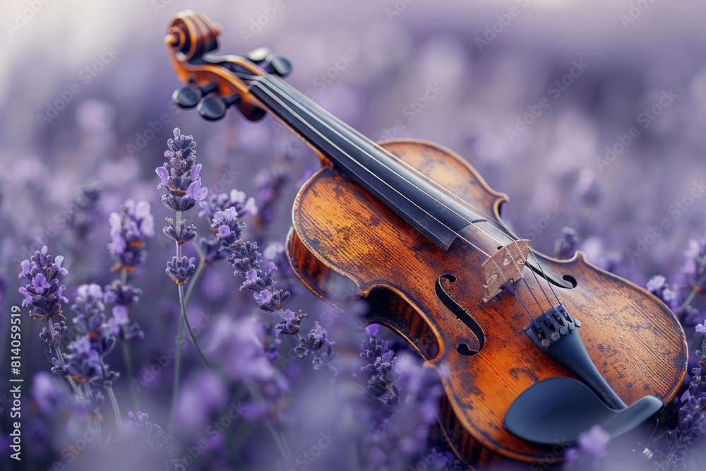 Aufkleber smooth transitions between lavender and silver, evoking the elegant and sophisticated atmosphere of 