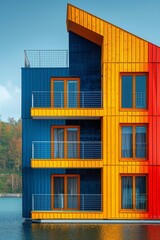 Newly constructed houses on a recently developed residential area