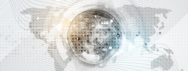 Technology abstract futuristic science background for internet business. Big data concept.Technology abstract futuristic science background for internet business. Big data concept. Vector art.