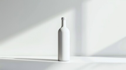 Elegant realistic bottle picture for sophisticated mockup requirements