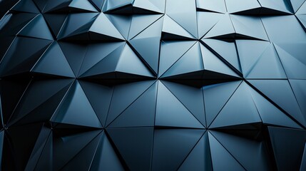 Abstract geometry in triangle shapes forms a background. Futuristic design presents a graphic pattern.