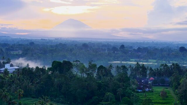 Sunrise over Volcano