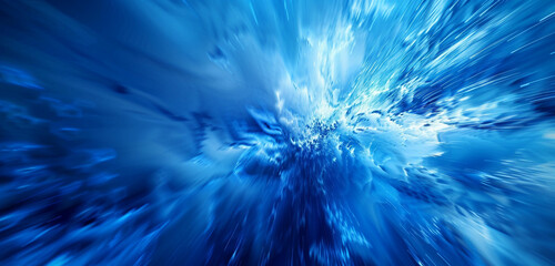 Business-oriented abstract background with a blur from royal to icy blue.
