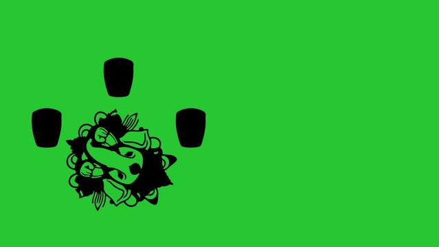 4k footage of Buddha illustration