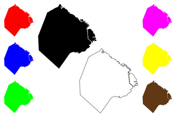 Buenos Aires (Region of Argentina, Argentine Republic, Provinces of Argentina) map vector illustration, scribble sketch Autonomous City of Buenos Aires map