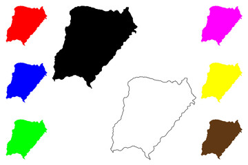 Corrientes (Region of Argentina, Argentine Republic, Provinces of Argentina) map vector illustration, scribble sketch Corrientes Province map