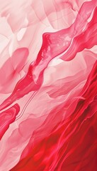 Flowing Crimson Waves of Vibrant Abstract Liquid Art