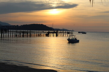 Fototapeta premium sunset on the beach
