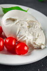 burrata cheese buffalo burrata
appetizer meal food snack on the table copy space food background rustic