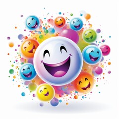 Naklejka premium Pastel smiles repeat pattern on transparent background, high quality digital illustration design