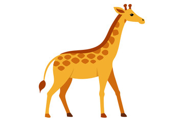 giraffe cartoon vector illustration