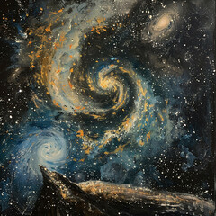 Stardust Odyssey A Milky Way Illustration