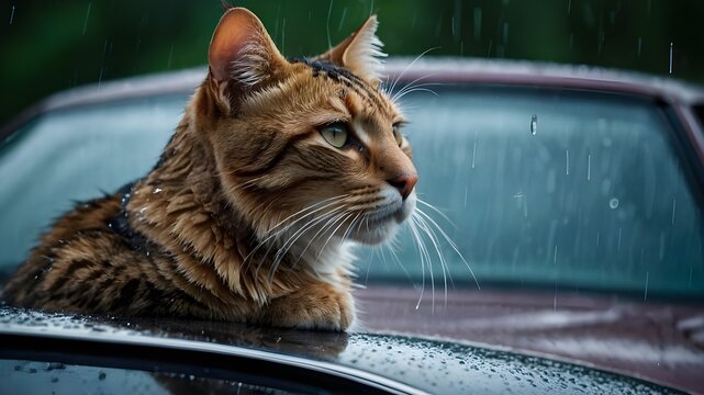 cat isf on the car