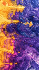 Abstract colorful swirling fluid art