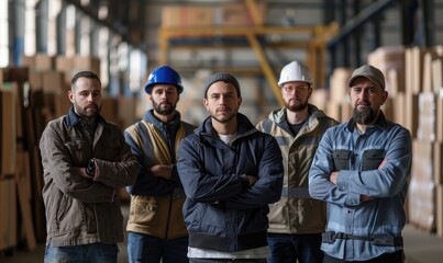 A moving company employees