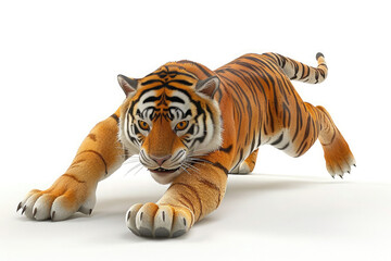 Obraz premium tiger isolated on white