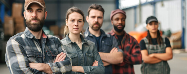 A moving company employees