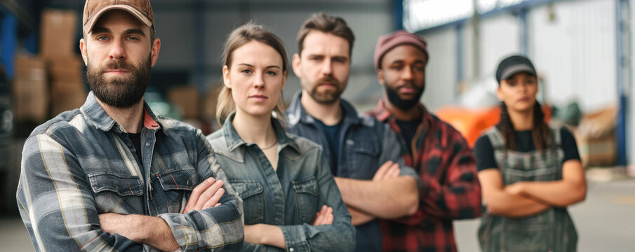 A moving company employees