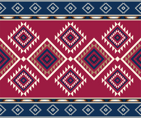 Seamless tribal pattern. Ethnic pattern design. Textile print pattern