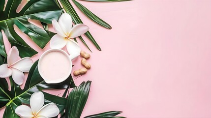 spa background, pink pastel, relax