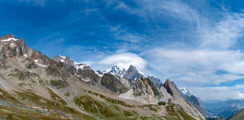 Obraz premium View of the Mont-Blanc from the Col de la Seigne