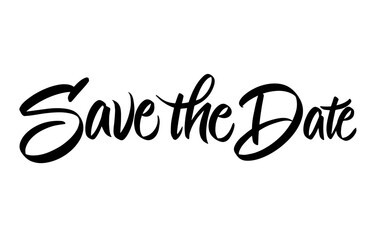 Brushpen Lettering Save the Date