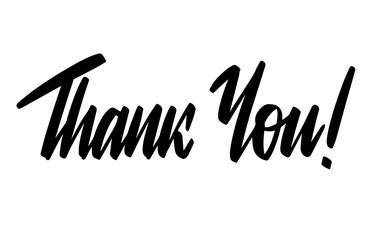Fototapeta premium Thank You Black Marker