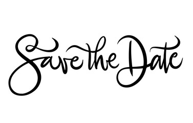 Fototapeta premium Save the Date Handwritten