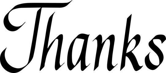 Thanks Italic font. Calligraphy script. Vintage Hand written classic serif typeface. Thanksgiving day.
