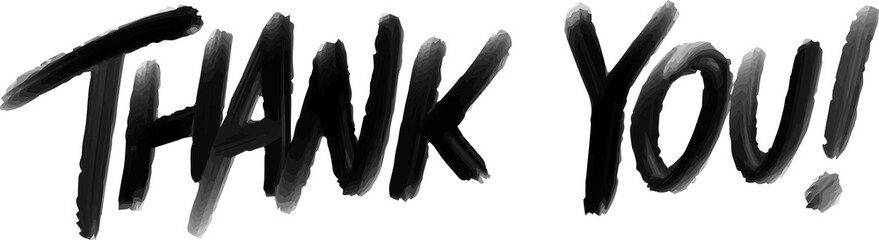 Thank You Marker. Thanks Brushpen font. Calligraphy script. Expressive Felt-tipped marker typeface. Thanksgiving day. © trezen