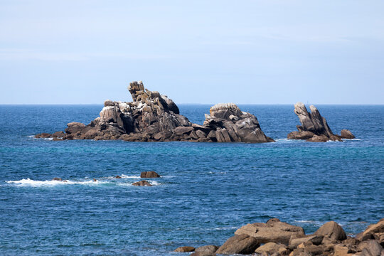 The Rocks by the shore in Porspoder