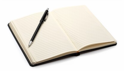 notebook isolated on a white background