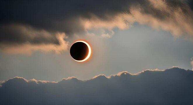 Video of a solar eclipse.