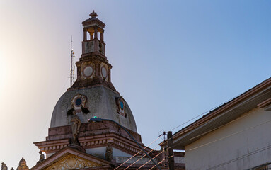 Church tower in the city of Dom Pedrito RS Brazil