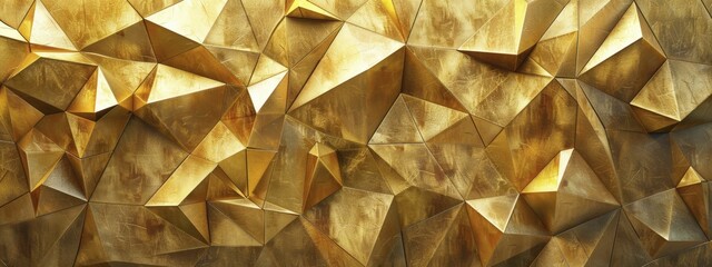Highlighting geometric elegance with golden textures, creating a luxurious marketing allure for high-end goods.