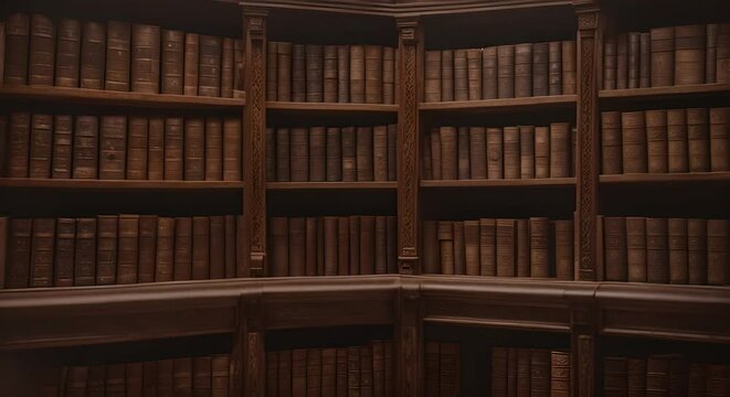 Inside an archive. Documents and storage.