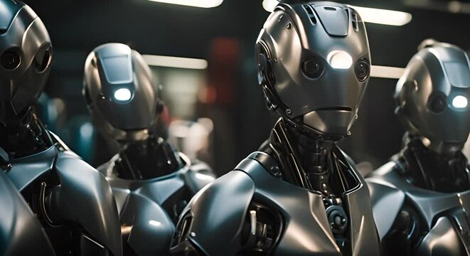 Humanoid robot soldier.