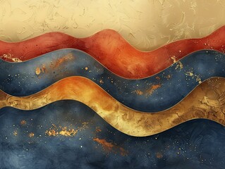 Obraz premium Indulge in opulent gold hues and striking geometric designs, ideal for sophisticated brand showcases with a modern twist.