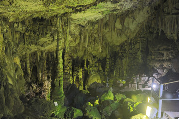 inside a cave 