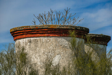 Old water tanks in Conquista, Cordoba, Andalusia, Spain
