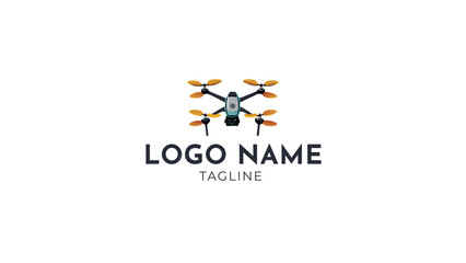 Modern drone technology logo design vector. Photography drone icon vector. Creative design. Illustration