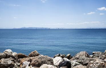 Spring sunny day at Paleo Faliro