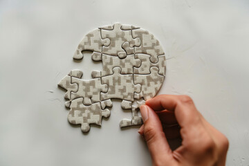 Completing Textured Puzzle
