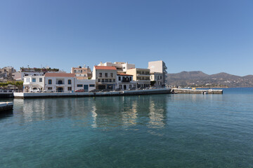 dock and store fronts on the water 