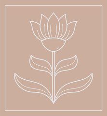 vector hand drawn decorative stylized flowers. Doodle style, graphic illustration for decorating book covers, tiles, notepads, boxes, magazines, cards and folders. Ornamental cute line drawing