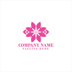 continuous line logo woman modern cosmetic beauty fashion vector
