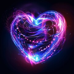 glowing heart 1