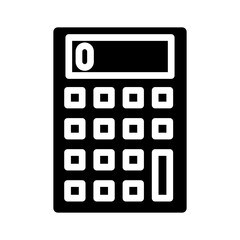 Calculator Gliph Icon Design