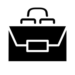 Shoulder bag Gliph Icon Design