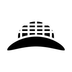 Straw Hat Gliph Icon Design